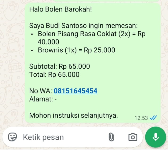 Chat WA Yuklik